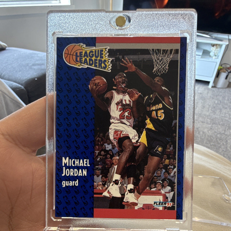Fleer 1991 League Leaders Insert #220 Michael Jordan Chicago Bulls0