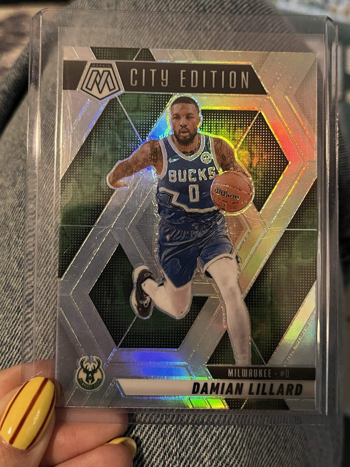 Panini Mosaic City Edition Insert Damian Lillard Milwaukee Bucks #2850