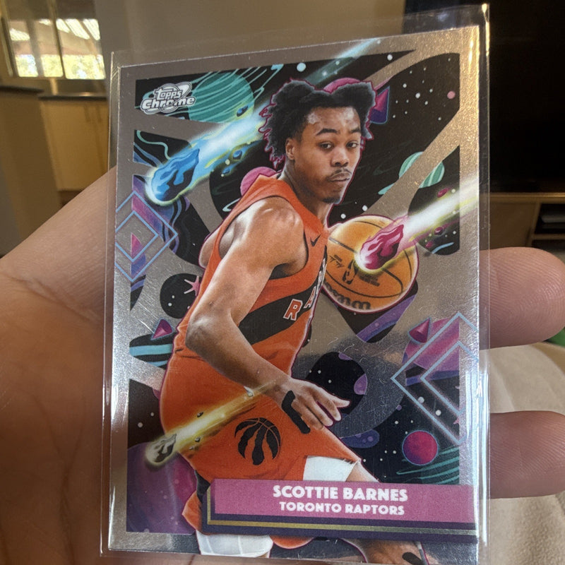 Scottie Barnes Insert Topps Chrome Toronto Raptors 179 2024 250