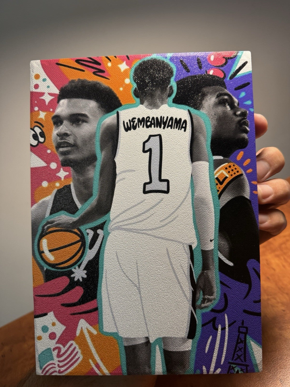 2023 Victor Wembanyama Rookie Mosaic with Custom Wemby Slab Display10
