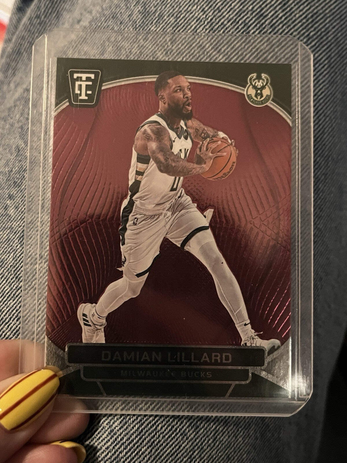 Panini 2024 25 Totally Certified Damian Lillard Parallel/Variety #17 Bucks0