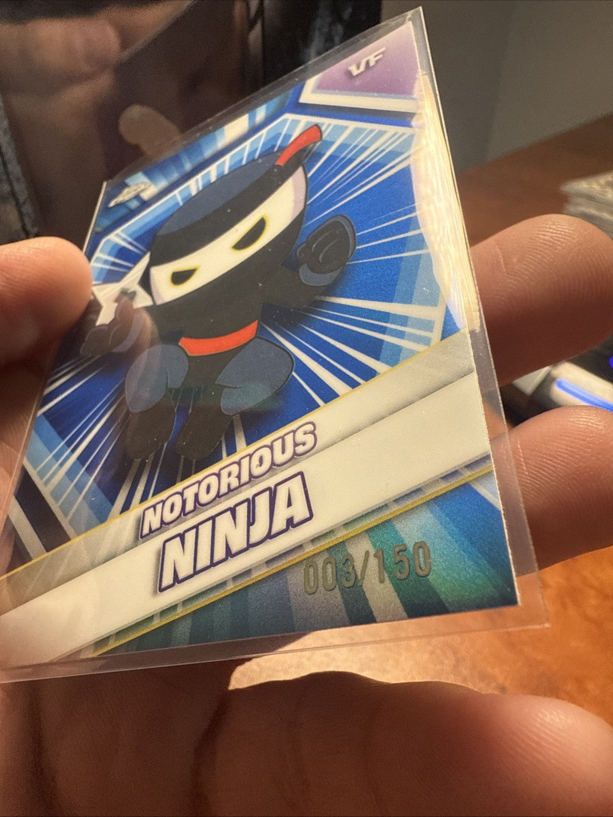 Vee friends Topps Chrome Notorious Ninja Numbered 3/1502