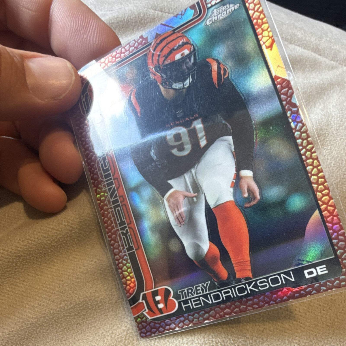 Trey Hendrickson Refractor Topps Chrome NFL Cincinnati Bengals 652