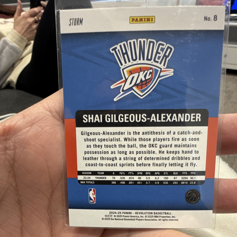 Panini 2024 25 Revolution Storm Shai Gilgeous Alexander 8 OKC Thunder1