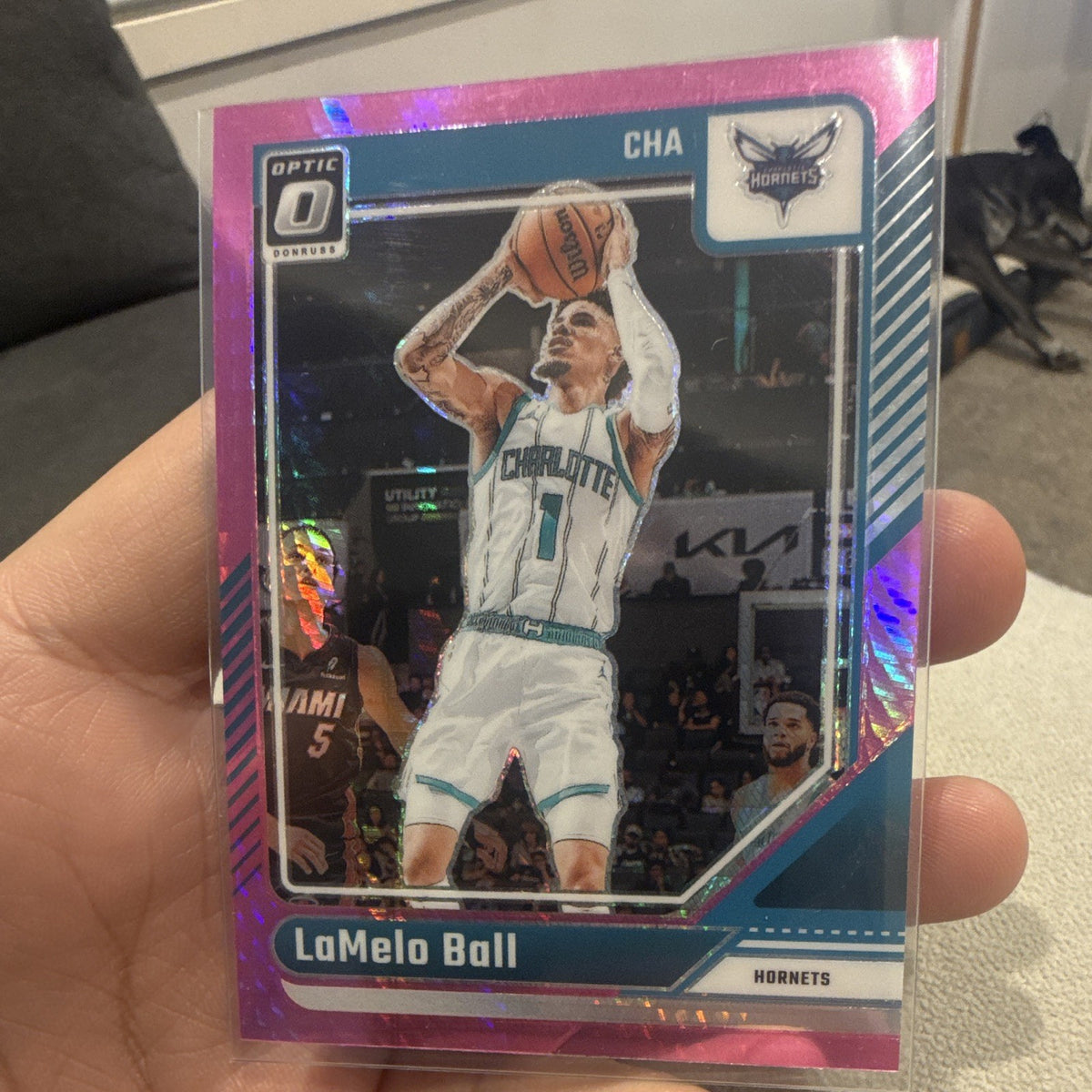 Panini 2024 25 Donruss Optic LaMelo Ball Purple Parallel #172 Hornets NBA0