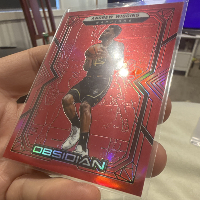 Panini Obsidian Andrew Wiggins Golden State Warriors 2021 22 #50 Parallel3