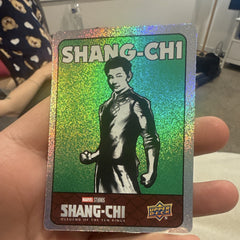 Upper Deck Marvel (MCU) Spectromatic Stickers Shang Chi Green Parallel SS 290