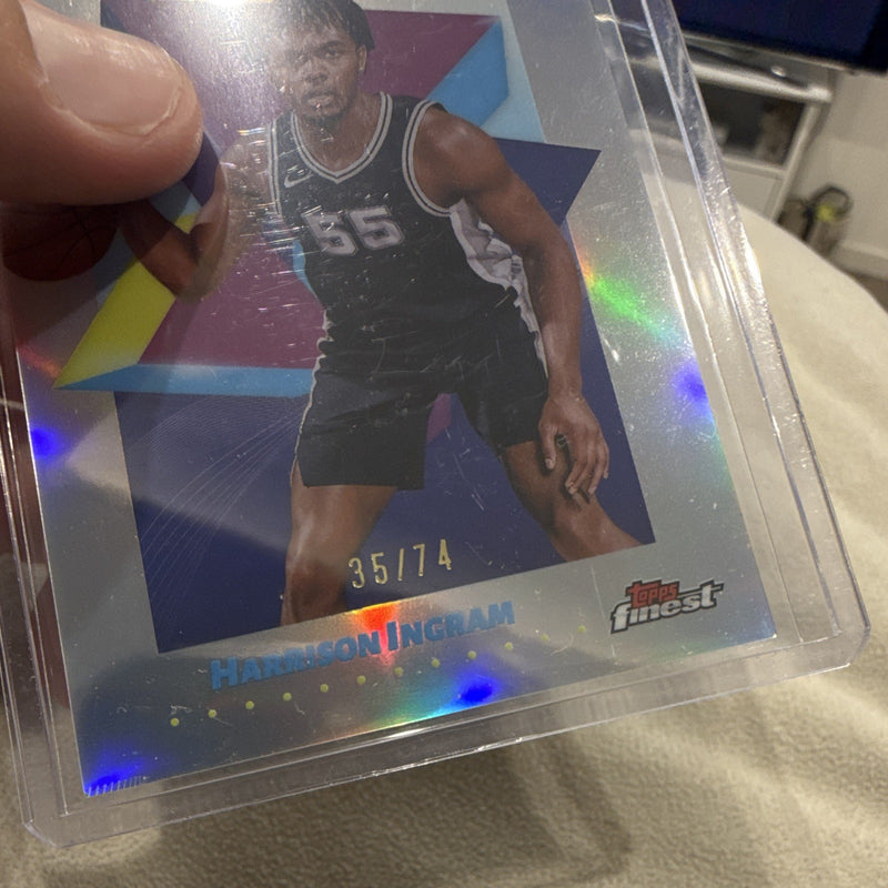 Topps Finest 2024 25 Harrison Ingram RC Parallel 35/74 #86 Spurs2
