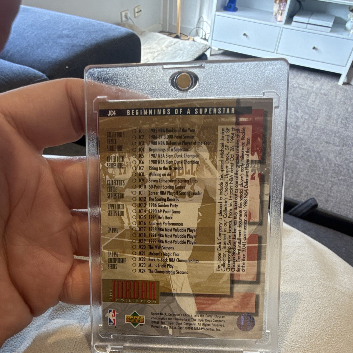 Upper Deck Collector's Choice Beginnings of a Superstar Michael Jordan JC41