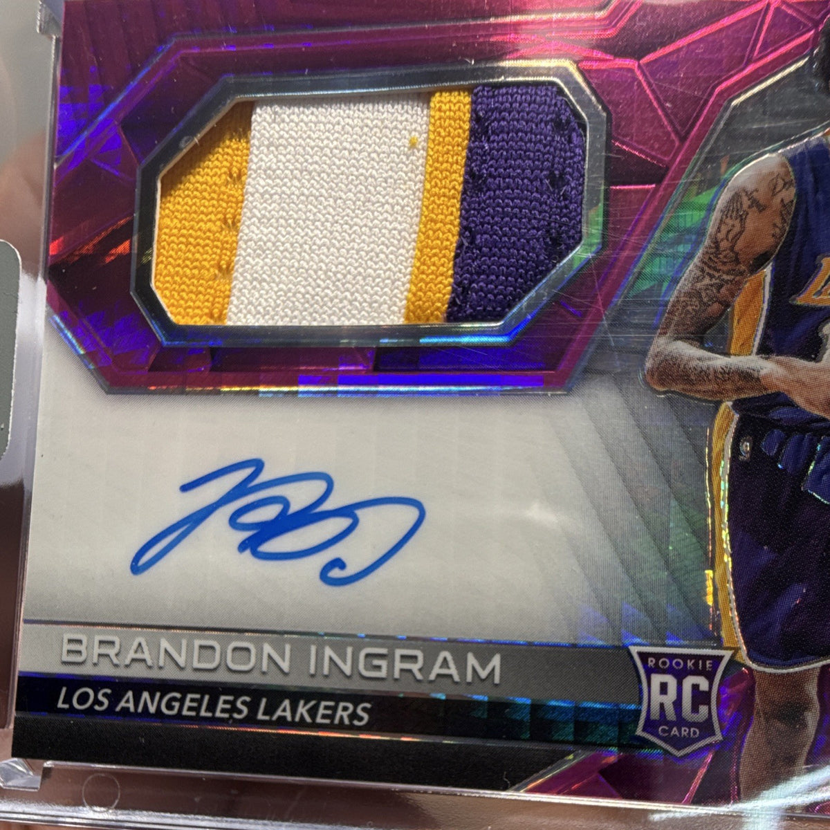 Panini 2016 17 Spectra Brandon Ingram RC Patch Auto /49 Lakers #1181