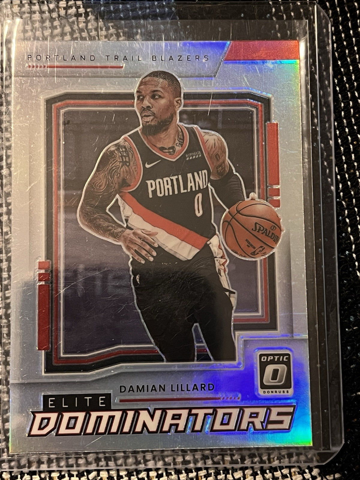 Panini Damian Lillard Elite Dominators Prizm Donruss Optic 2021 22 No. 91