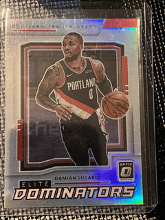 Panini Damian Lillard Elite Dominators Prizm Donruss Optic 2021 22 No. 91