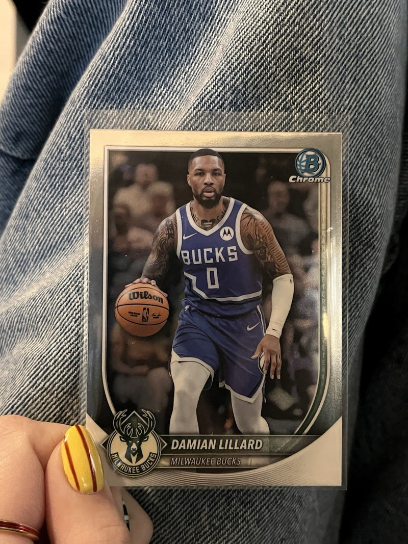 Topps Bowman Chrome 2025 Damian Lillard Milwaukee Bucks BV-810