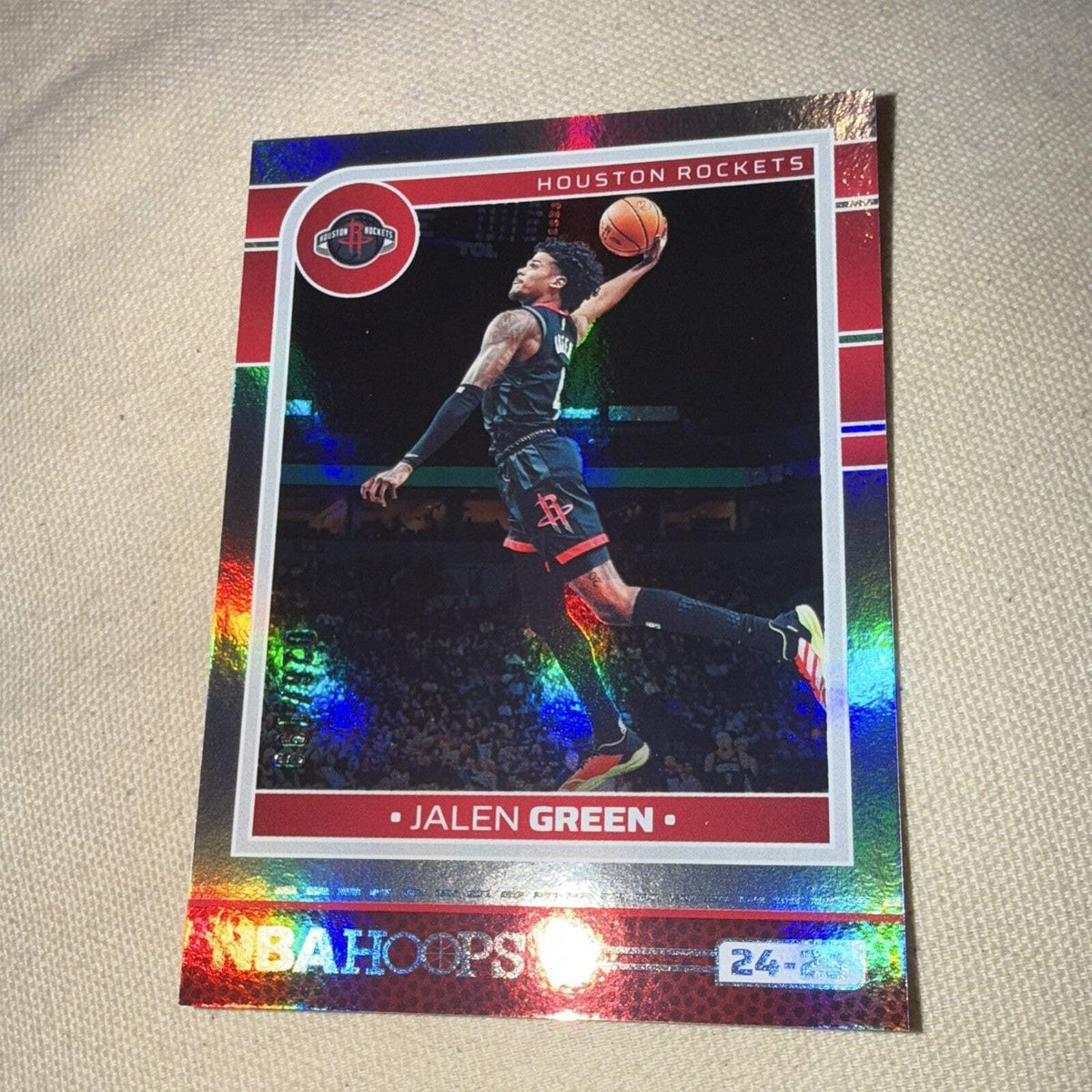 Panini NBA Hoops 2024 25 Jalen Green Houston Rockets #26 Parallel /3993
