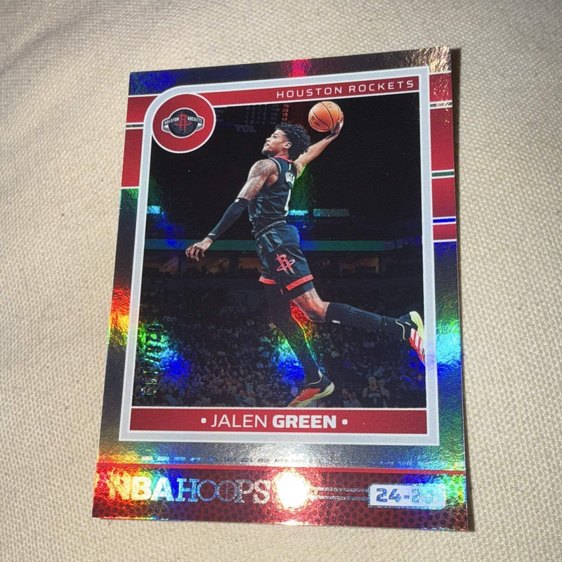 Panini NBA Hoops 2024 25 Jalen Green Houston Rockets #26 Parallel /3993