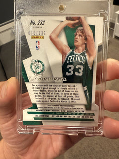 Panini Prizm 2014 15 Larry Bird Purple Prizm #232 Celtics 070/1391