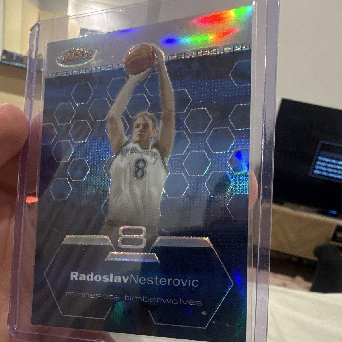 Topps Radoslav Nesterovic Int'l Center of Attention Finest Refractor 196/2500