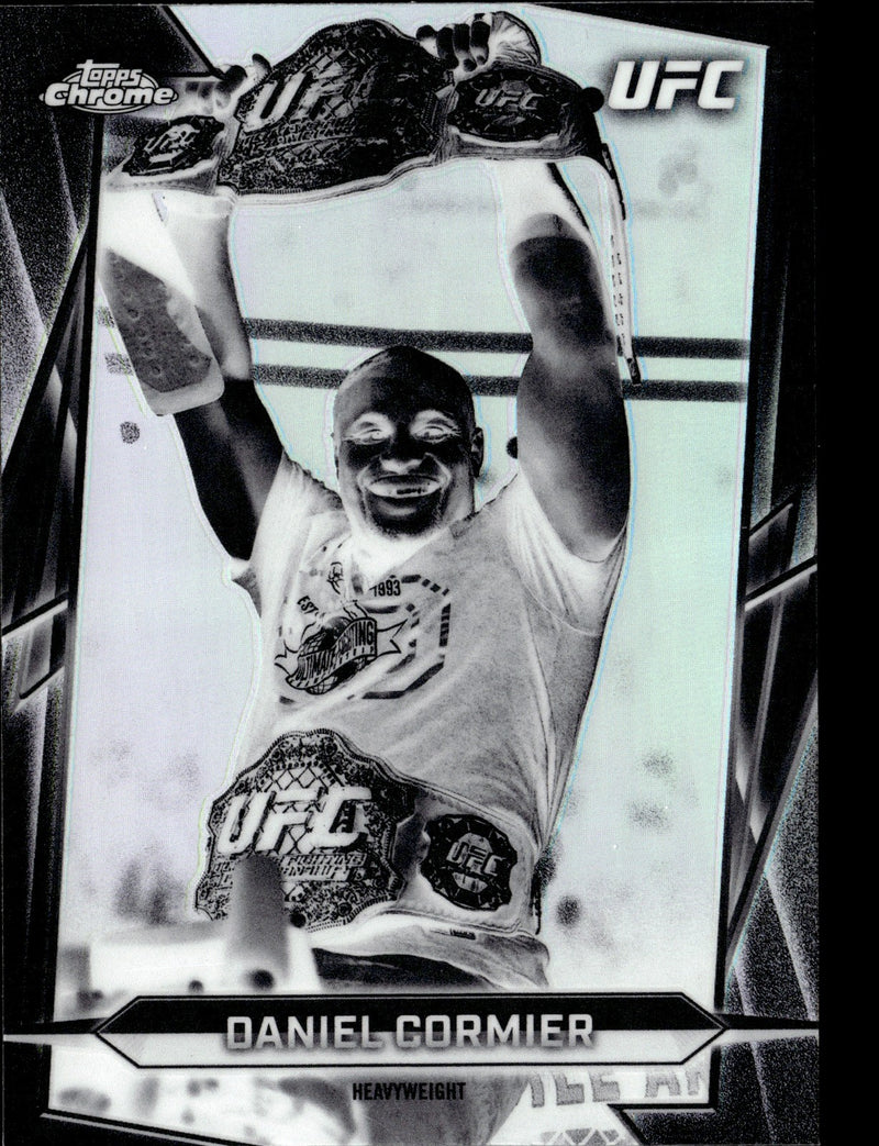 Daniel Cormier Negative Refractor 8 Topps Chrome UFC   Negative Refractor NM0