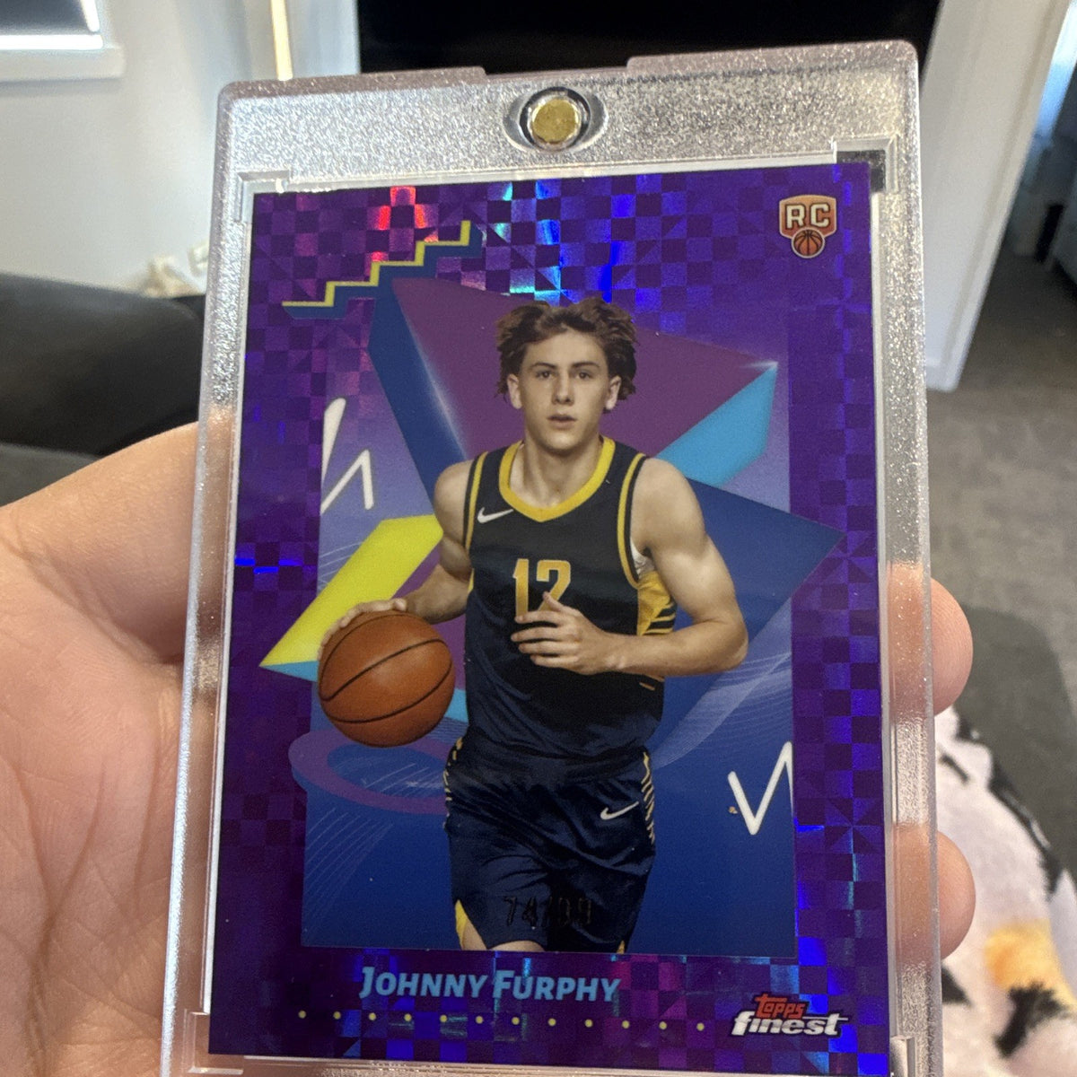 Topps Finest Johnny Furphy Rookie Parallel /99 Indiana Pacers #133 2024-250