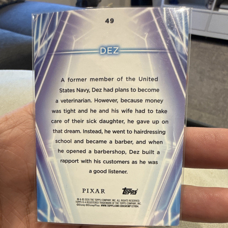 Topps Disney Pixar Lightyear Dez #49 Holographic Non Sport Card 20221