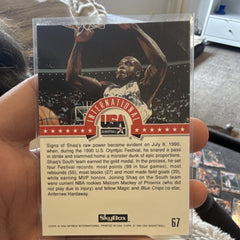 SkyBox 1994 USA Basketball International #67 Shaquille O'Neal Insert1