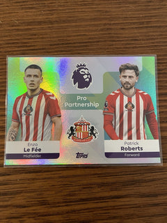 Topps Premier League Pro Partnership Enzo Le Fée Patrick Roberts Sunderland 3701