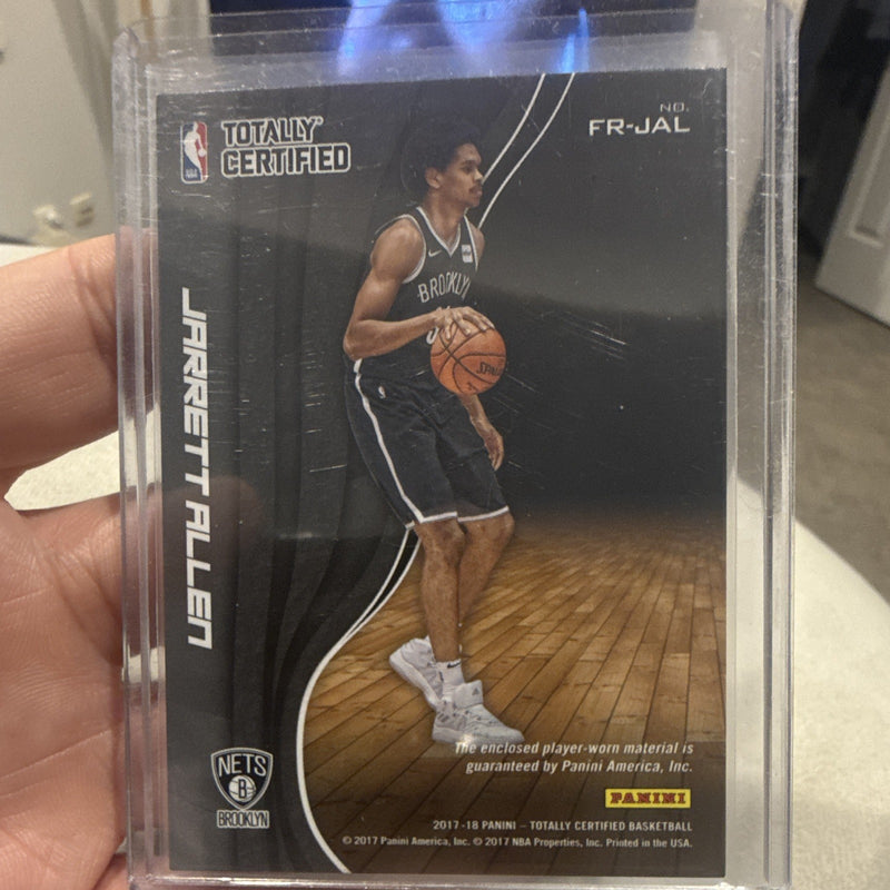 Panini 2017 18 Totally Certified Jarrett Allen Fabric Game FR JAL /991