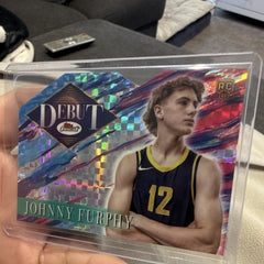 Johnny Furphy Debut D 22 Topps Chrome 2025 NBA Rookie Insert0