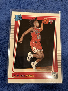 Panini 2021 22 Donruss Rated Rookie Ayo Dosunmu Chicago Bulls 2211