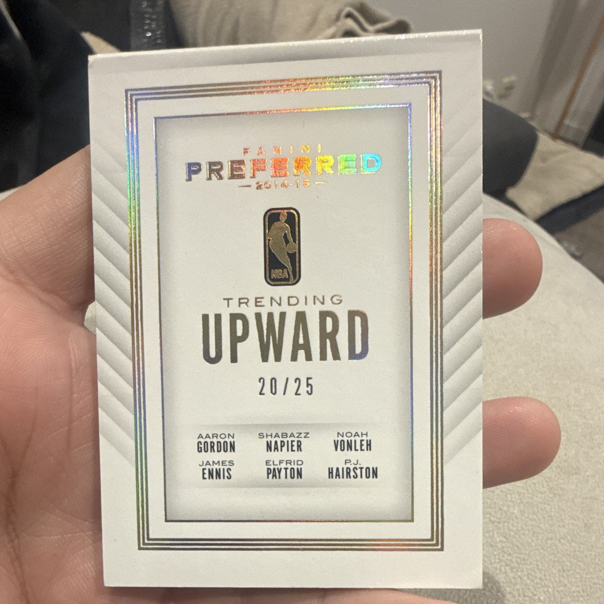 Panini Preferred Trending Upward #2 20/25 Aaron Gordon Shabazz Napier0