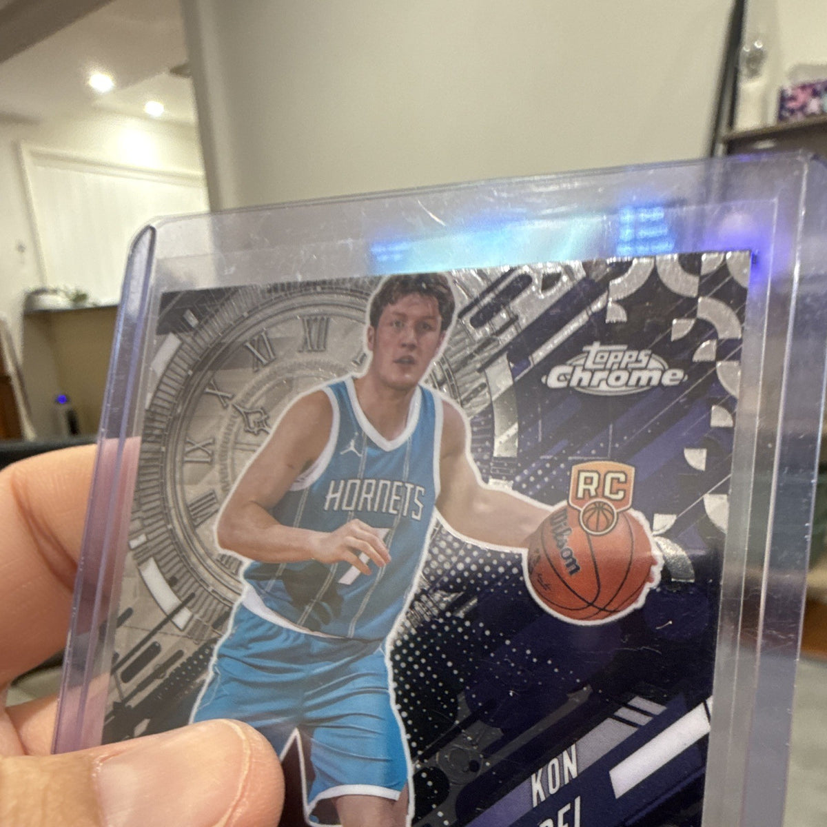 Topps Chrome Go Time Rookie Insert Kon Knueppel Charlotte Hornets 2025 GT 162