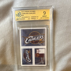 Panini 2010 Stickers Cleveland Cavaliers #69 Insert NBA Trading Card RPA 90