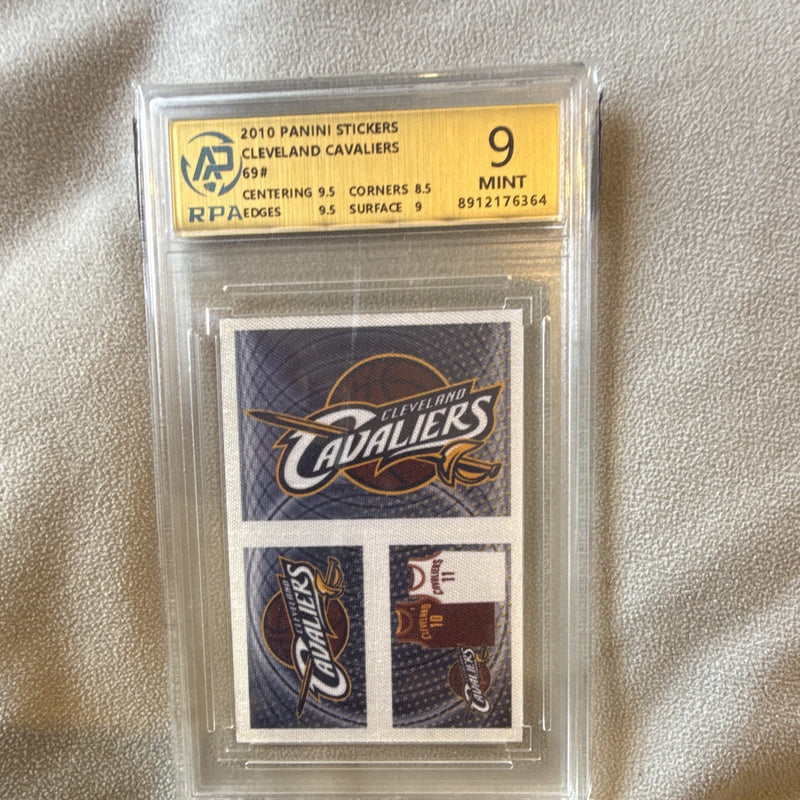 Panini 2010 Stickers Cleveland Cavaliers #69 Insert NBA Trading Card RPA 90