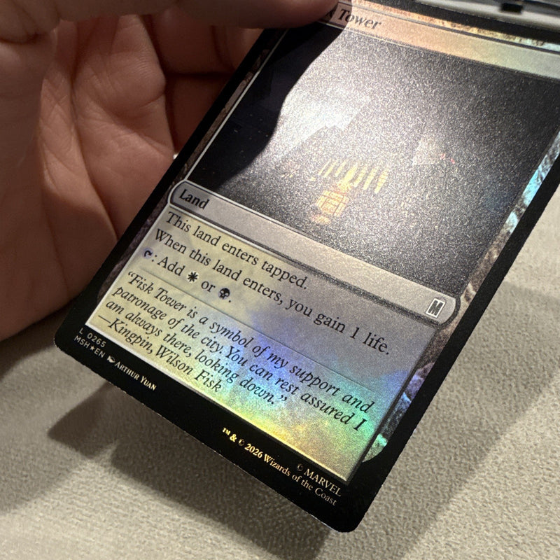 Magic: The Gathering Fisk Tower Land Marvel Secret Lair Foil 0265 English3