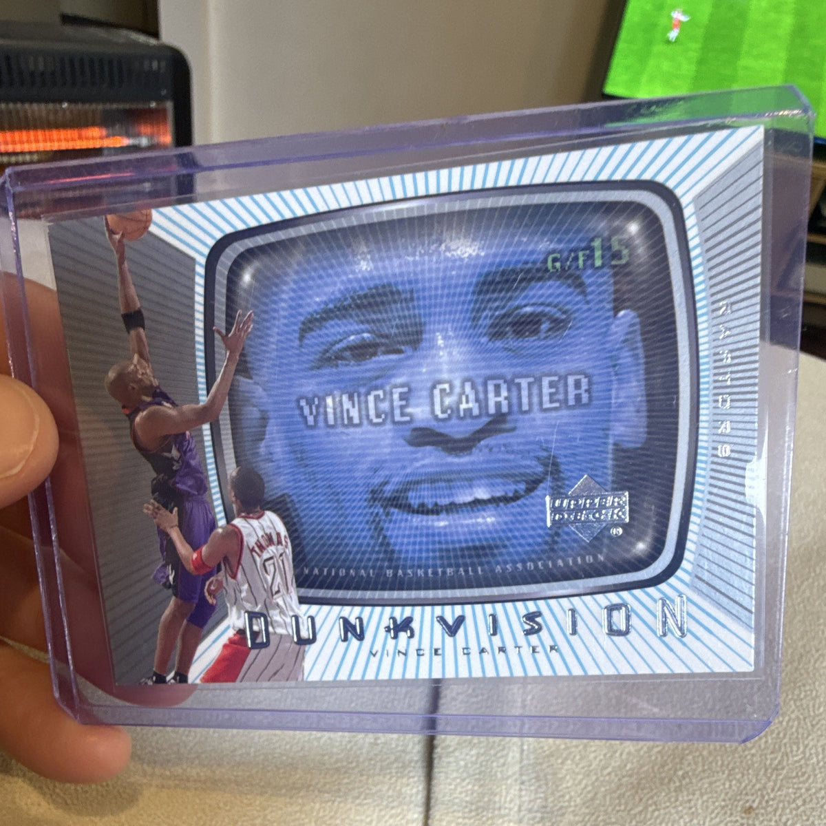 Upper Deck 2001 Dunkvision DV4 Vince Carter Toronto Raptors Insert Card0