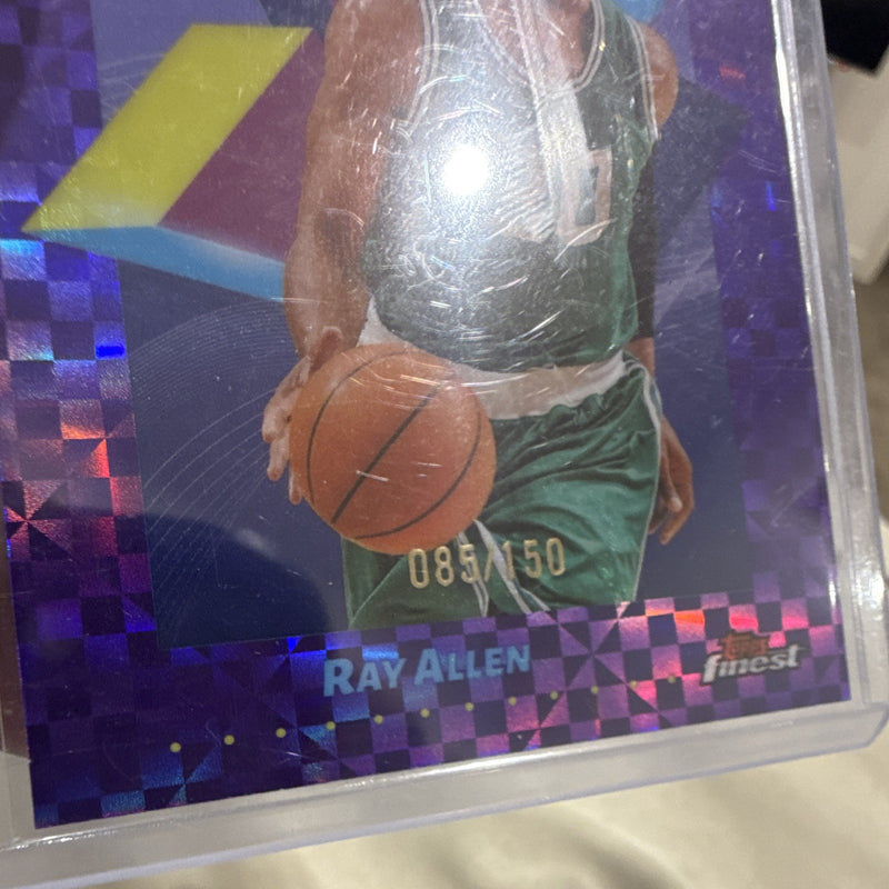 Topps Ray Allen Topps Finest #8 Boston Celtics 085/150 Serial Numbered2