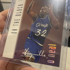 Fleer Ultra 1996-97 Shaquille O'Neal On the Block Insert #135 Magic4
