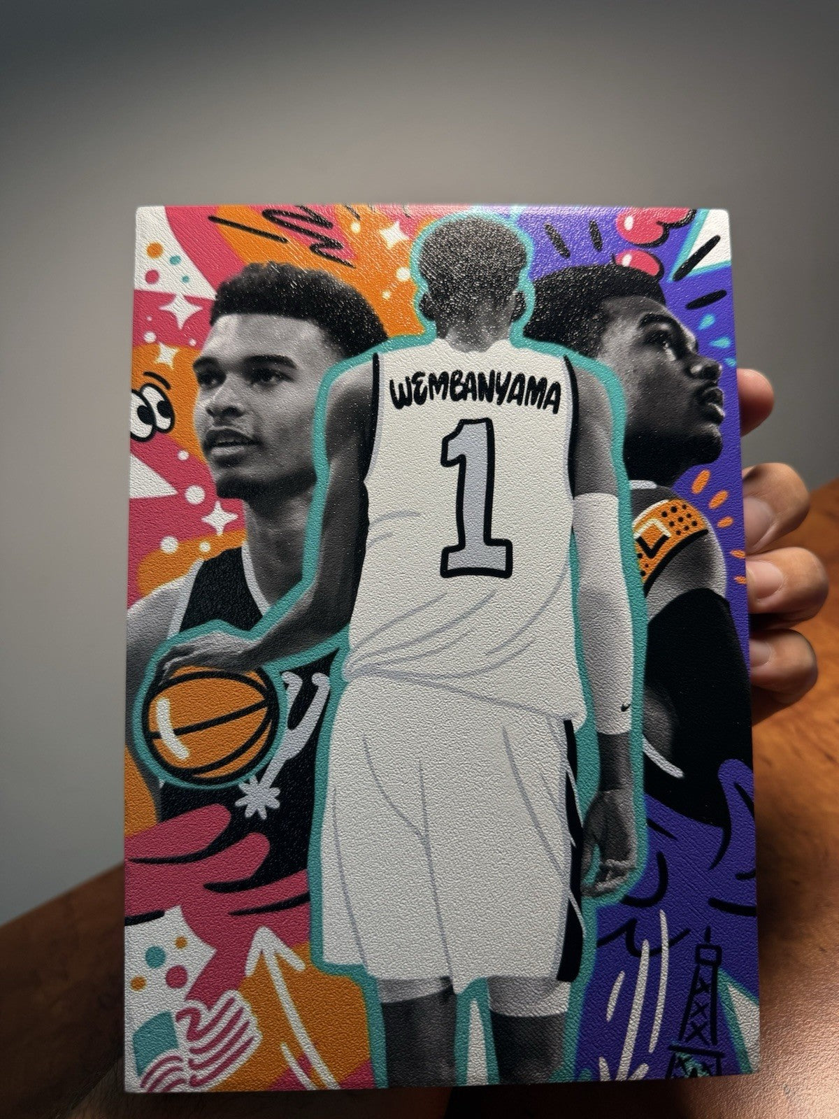 2023 Victor Wembanyama Rookie Mosaic with Custom Wemby Slab Display8
