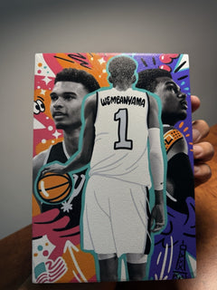 2023 Victor Wembanyama Rookie Mosaic with Custom Wemby Slab Display8