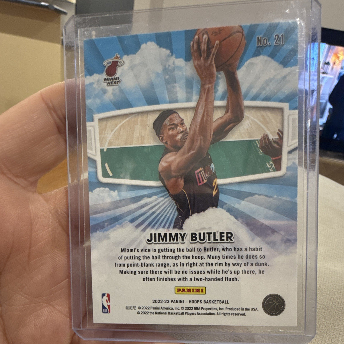 Panini 2022 23 NBA Hoops Skyview Insert Jimmy Butler Miami Heat No. 211