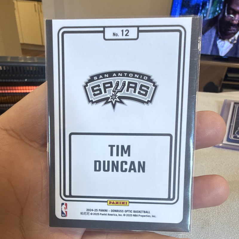 Panini Donruss Optic 2024 25 Winner Stays Tim Duncan Spurs 12 Insert1