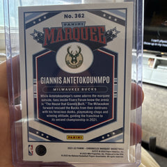 Panini Chronicles Marquee Giannis Antetokounmpo Green #362 Bucks NBA1