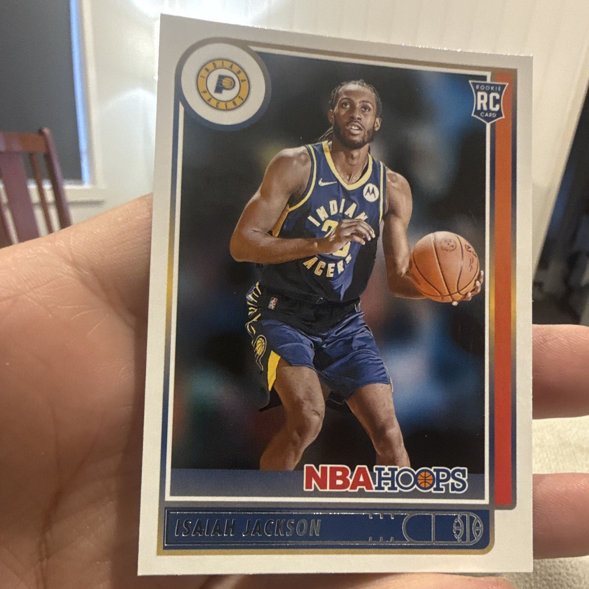 Panini Isaiah Jackson Rookie 2021 22 NBA Hoops Indiana Pacers Card #2230