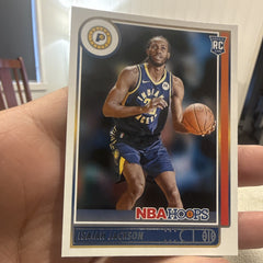 Panini Isaiah Jackson Rookie 2021 22 NBA Hoops Indiana Pacers Card #2230