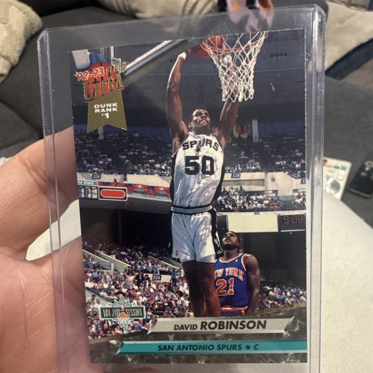 Fleer Ultra 1992 93 Dunk Rank Insert David Robinson Spurs #2010