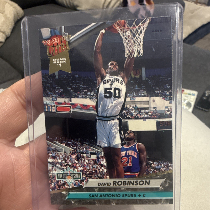 Fleer Ultra 1992 93 Dunk Rank Insert David Robinson Spurs #2010