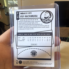 Panini 2021 22 NBA Hoops Rui Hachimura Washington Wizards #110 Green Parallel1