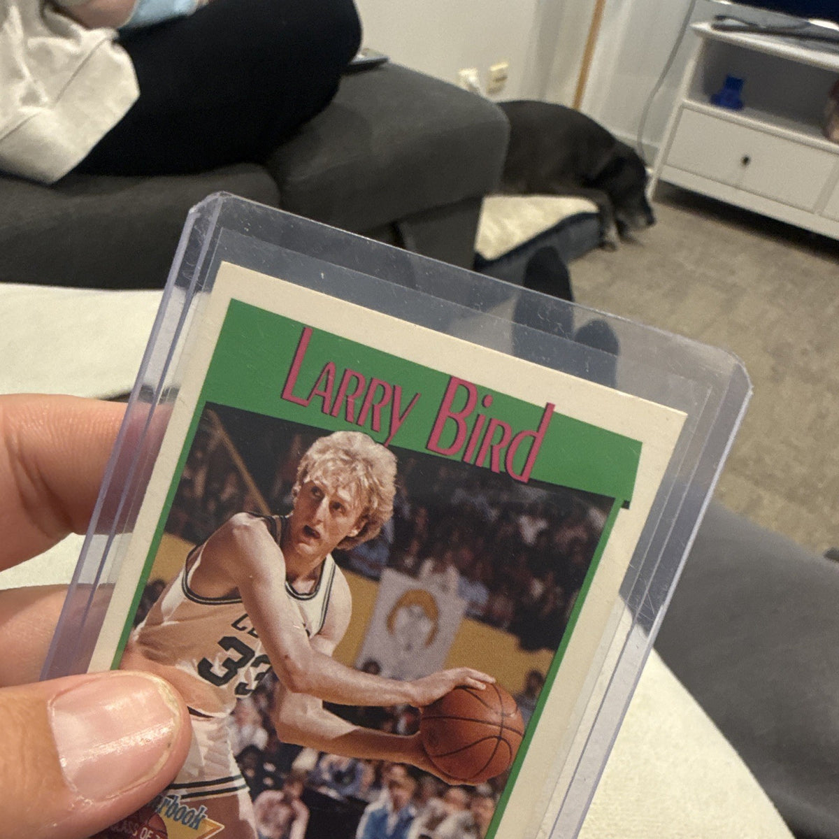 NBA Hoops 1991 Larry Bird NBA Yearbook Insert #319 Boston Celtics Card2