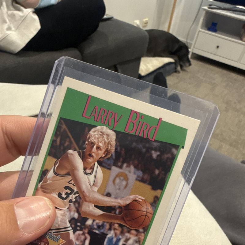 NBA Hoops 1991 Larry Bird NBA Yearbook Insert #319 Boston Celtics Card2
