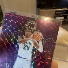 2023 24 Panini Mosaic Rui Hachimura Purple Prizm 45/99 Lakers #984